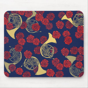 French Horn Mouse Pad