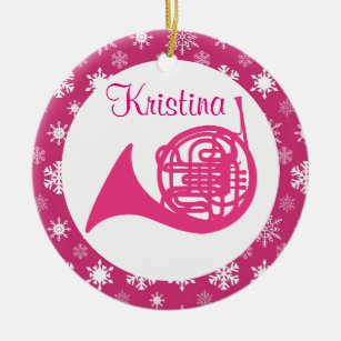 French Horn Music Personalised Ornament
