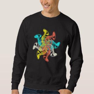 French Horn Music Retro Marching Band Musician Sweatshirt
