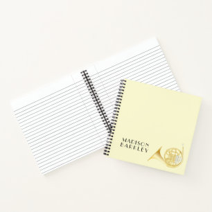 French Horn Musician Band Teacher Notebook