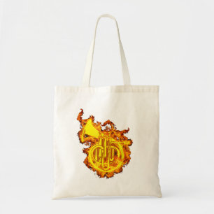 French Horn On Fire Gift French Horn Lover3 Tote Bag