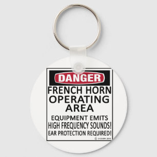 French Horn Operating Area Key Ring