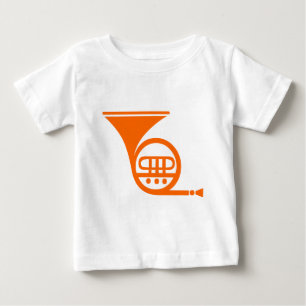 French Horn - Orange Baby T-Shirt