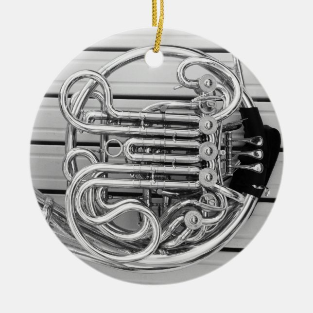 French Horn Ornament (Front)
