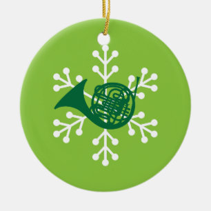 French Horn Player Gift Ornament