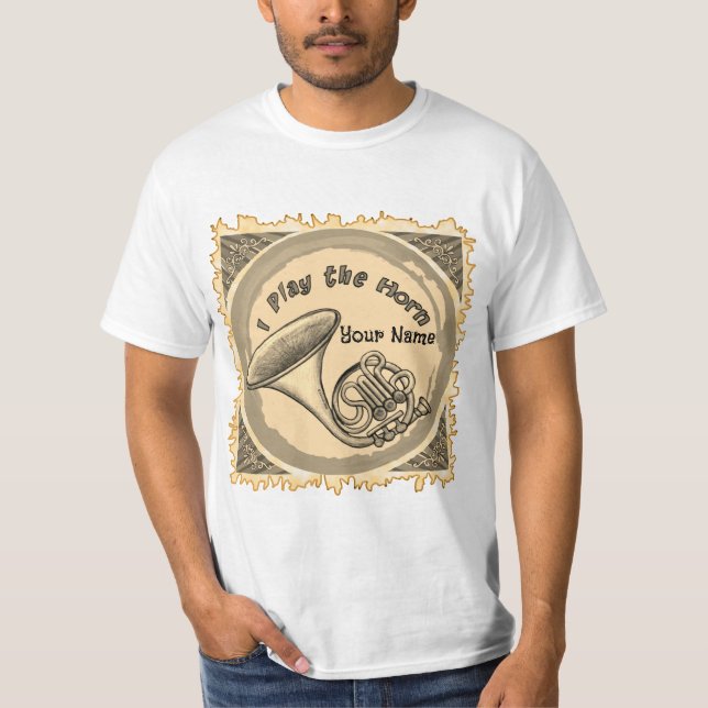 French Horn Player  T-Shirt (Front)