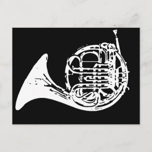 French Horn Postcard