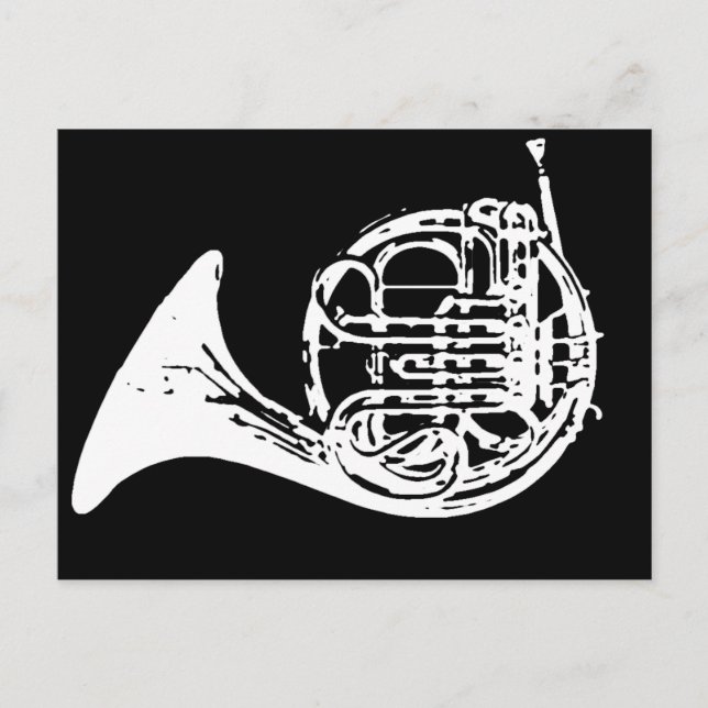 French Horn Postcard (Front)