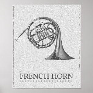 French Horn Poster Art