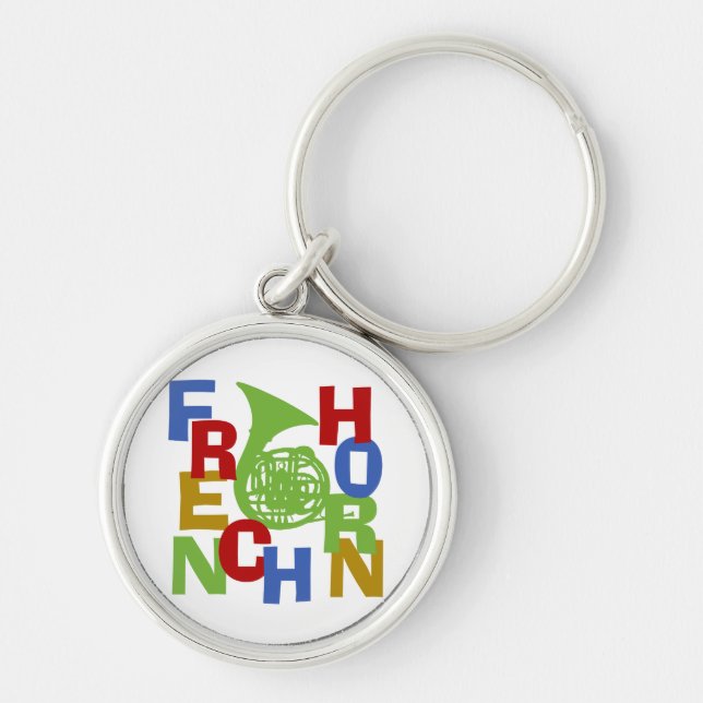 French Horn Scramble Key Ring (Front)