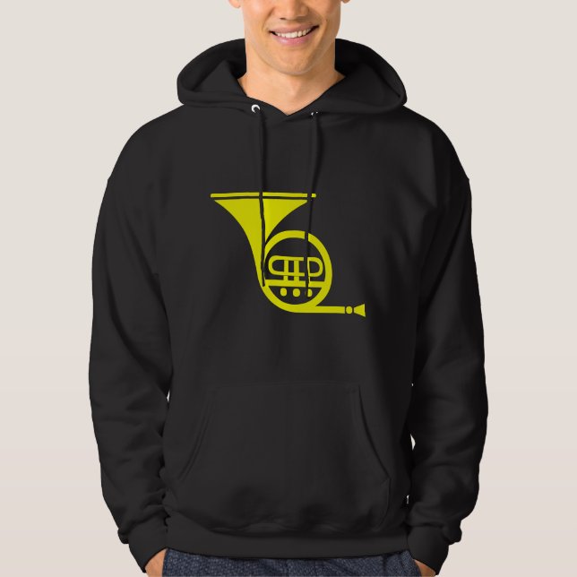 French Horn - Yellow Hoodie (Front)