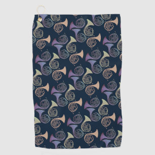 French Horns Art cute French horn designs          Golf Towel