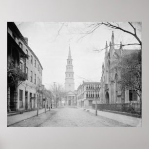 French Huguenot Church and St. Philip's Church Poster