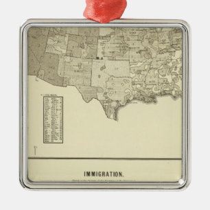 French Immigration Metal Tree Decoration