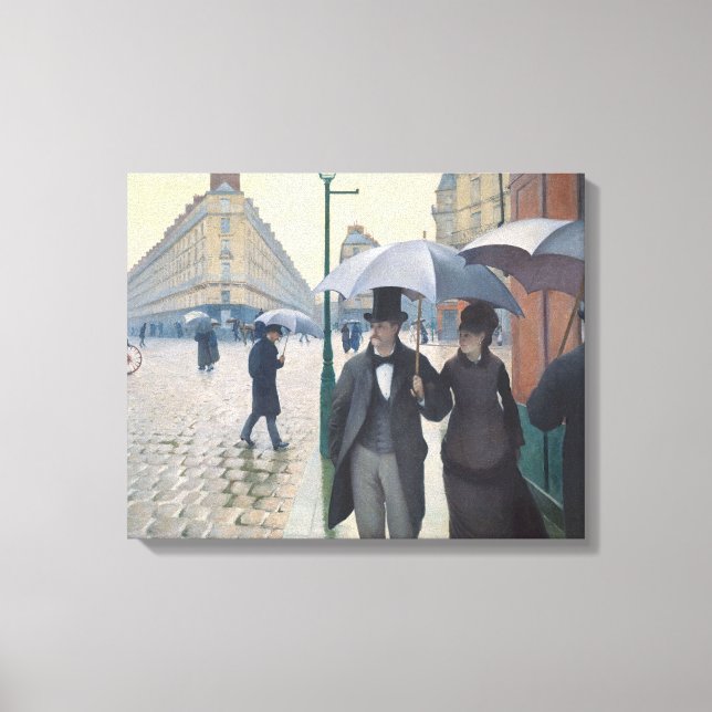 French Impressionism | Paris A Rainy Day Canvas Print (Front)