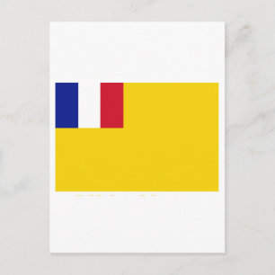 French Indochina Flag (1887-1954) Postcard