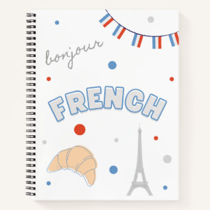 French inspired college-ruled composition notebook