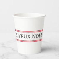 French Joyeux Noël Red Stripe Christmas