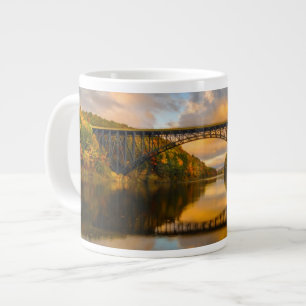 French King Bridge in Fall Large Coffee Mug