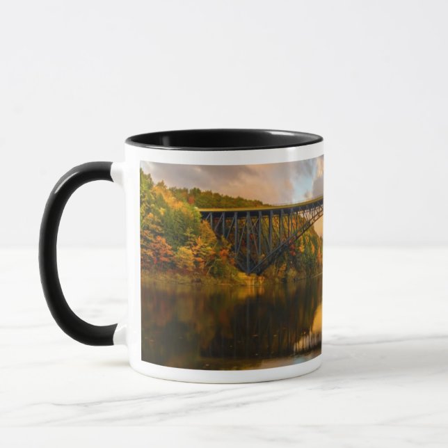 French King Bridge in Fall Mug (Left)