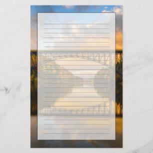 French King Bridge in Fall Stationery