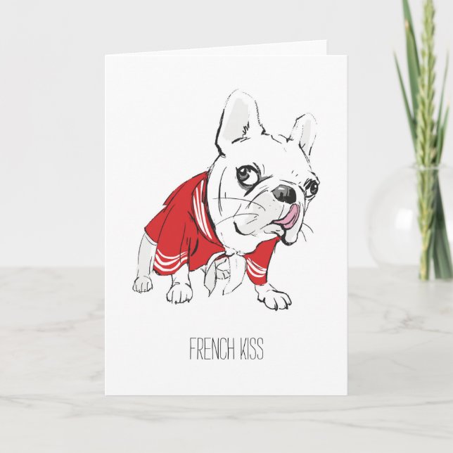 "French Kiss" Valentine's Day Card (Front)