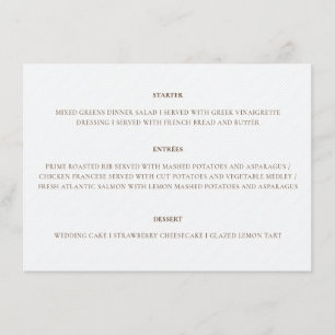 French Kissed Sweet Berry Grapes Flowers Wedding Menu