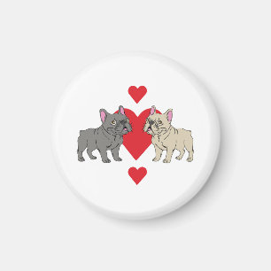 French Kisses Frenchies Magnet