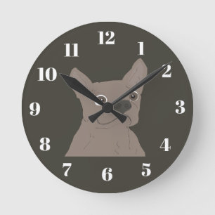 French Kisses Round Clock