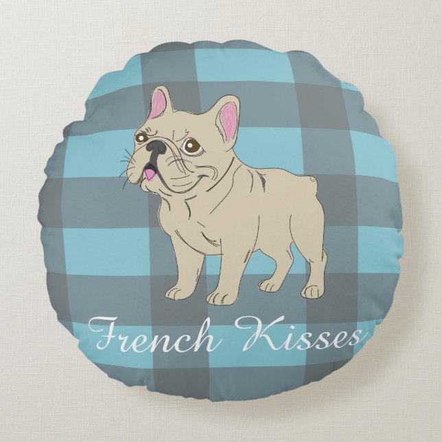 French Kisses Round Cushion (Front)