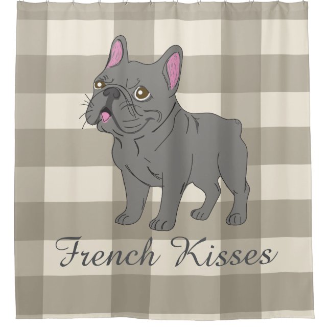 French Kisses Shower Curtain (Front)