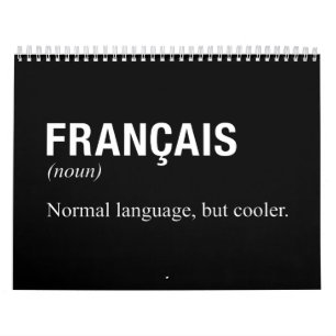 FRENCH Language Calendar