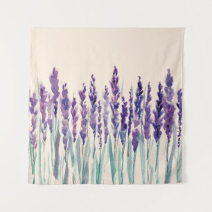 French lavander watercolor tapestry