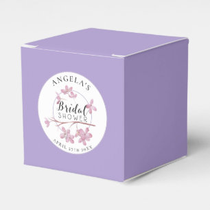 French Lavender Pink Lilac Bridal Shower Favour Box