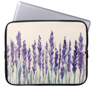 French Lavender: Watercolor Illustration Laptop Sleeve