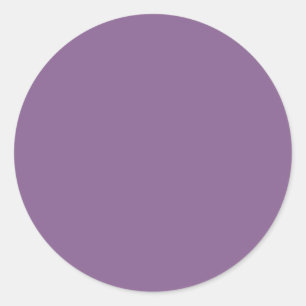 French Lilac Solid Colour Classic Round Sticker