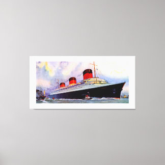 French Line's Normandie - XL Canvas Print
