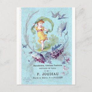 French Little Girl Post Card