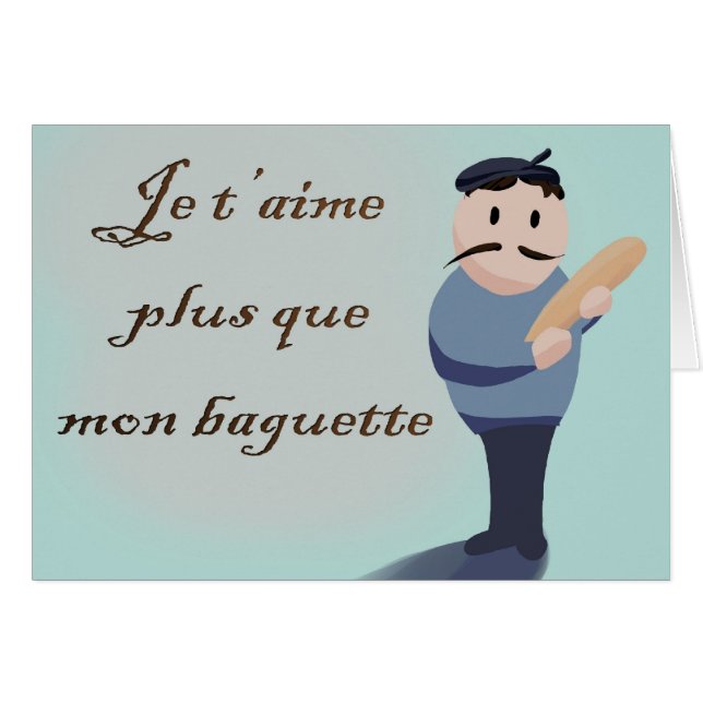 French Love Card (Front Horizontal)