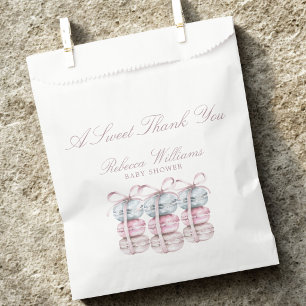 French Macaron A Sweet thank you Baby shower Favour Bags