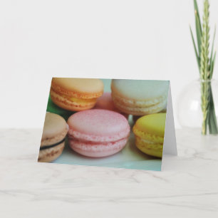 French macaron greeting card