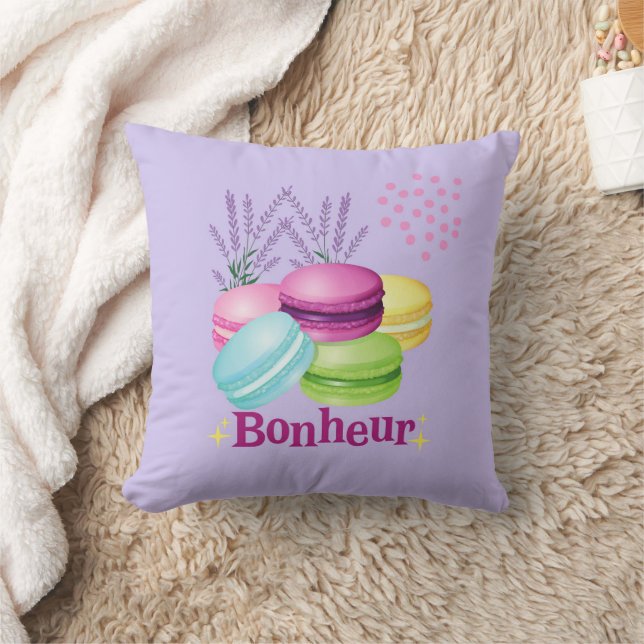French Macarons Cushion (Blanket)