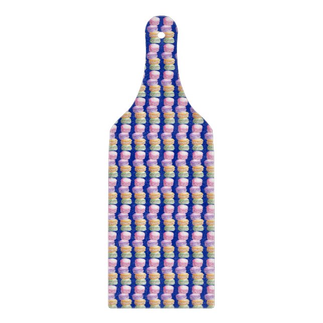 French Macarons Decorative Glass Cutting Board (Front)