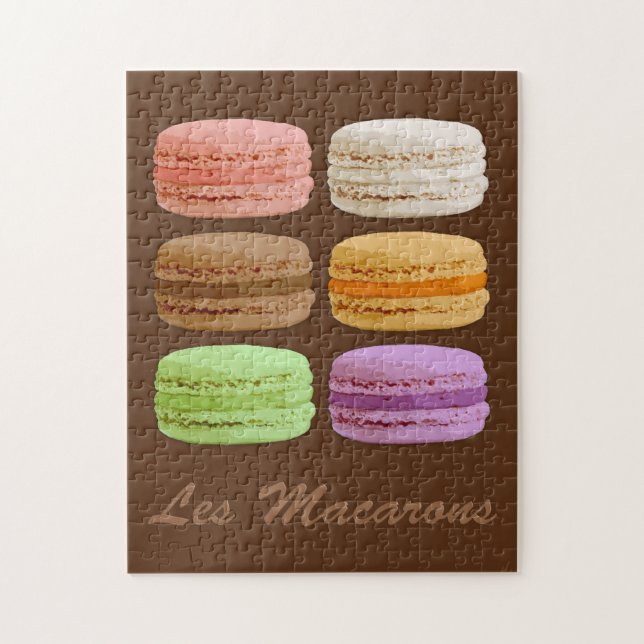 French Macarons, Multi-Colored Pastels Jigsaw Puzzle (Vertical)