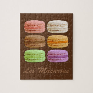 French Macarons - muti-coloured pastels Jigsaw Puzzle