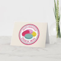 French Macarons Thank You Card - Merci Beaucoup