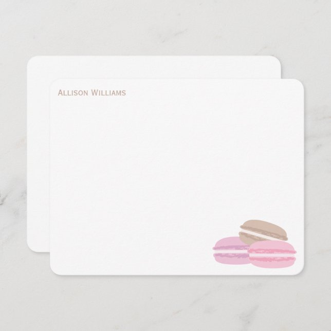 French Macarons Thank You Notes Invitation (Front/Back)