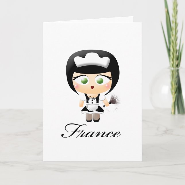 French Maid Card (Front)