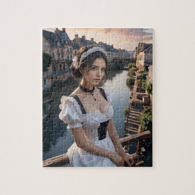 FRENCH MAID FANTASY JIGSAW PUZZLE (Vertical)