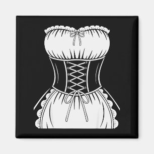 French Maid Shirt Adult Men Women Anime Cosplay Co Magnet